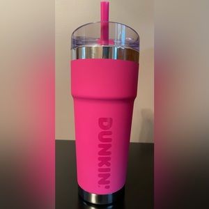 “DUNKIN” 24 oz  Insulated Stainless Steel Travel Tumbler PINK. NWT